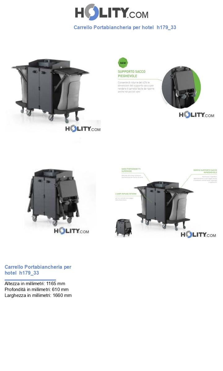 Carrello Portabiancheria per hotel  h179_33