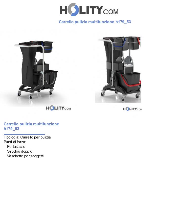 Carrello pulizia multifunzione h179_53