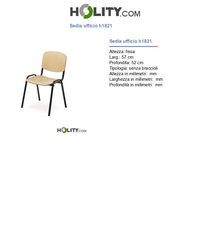 Sedia ufficio h1821