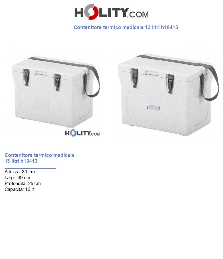 Contenitore termico medicale 13 litri h18413