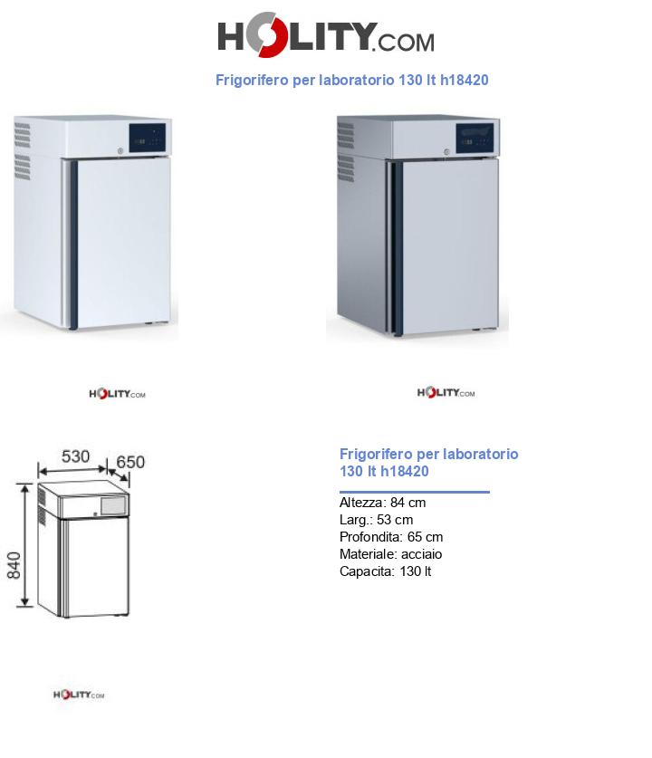 Frigorifero per laboratorio 130 lt h18420