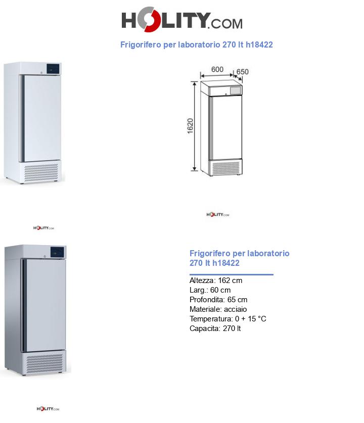 Frigorifero per laboratorio 270 lt h18422