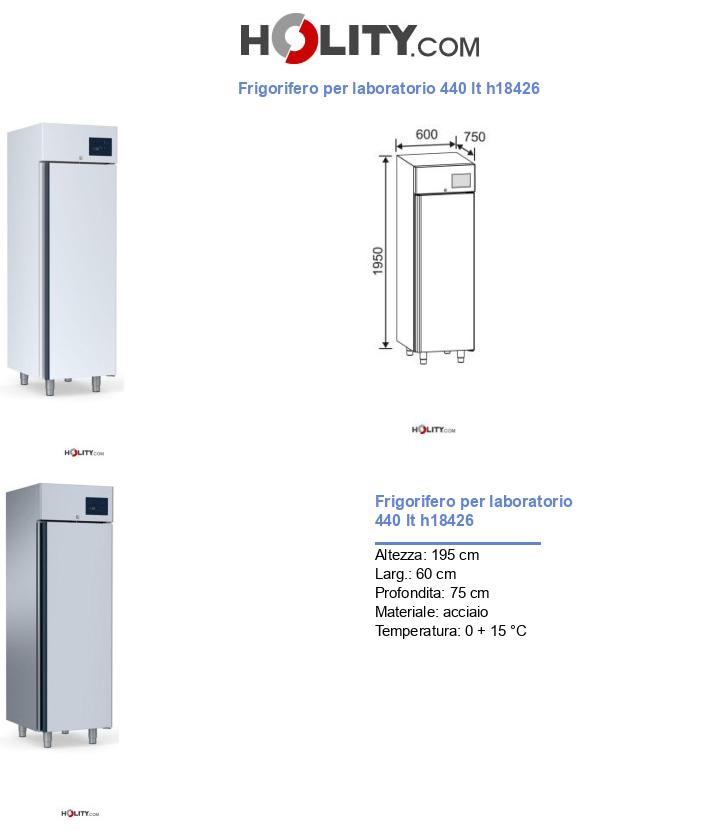 Frigorifero per laboratorio 440 lt h18426