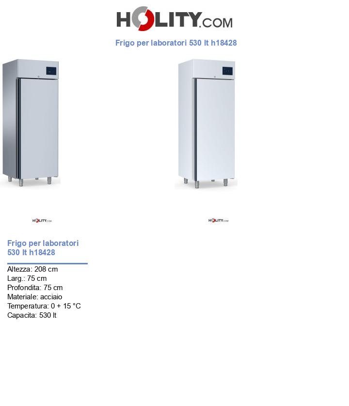 Frigo per laboratori 530 lt h18428