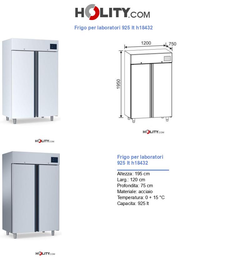 Frigo per laboratori 925 lt h18432