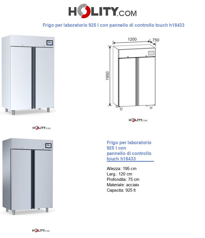 Frigo per laboratorio 925 l con pannello di controllo touch h18433