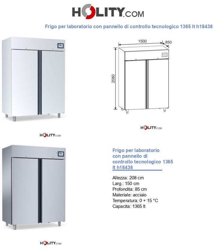 Frigo per laboratorio con pannello di controllo tecnologico 1365 lt h18438