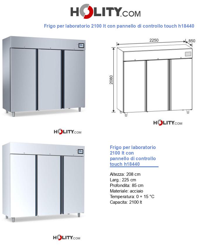 Frigo per laboratorio 2100 lt con pannello di controllo touch h18440