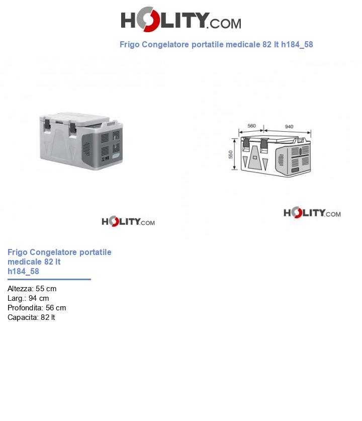 Frigo Congelatore portatile medicale 82 lt h184_58