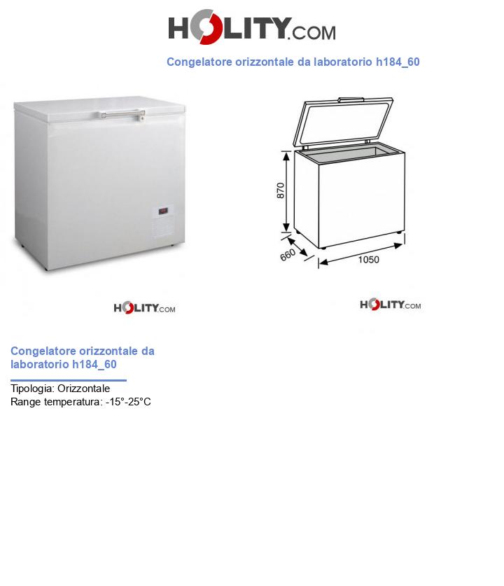 Congelatore orizzontale da laboratorio h184_60