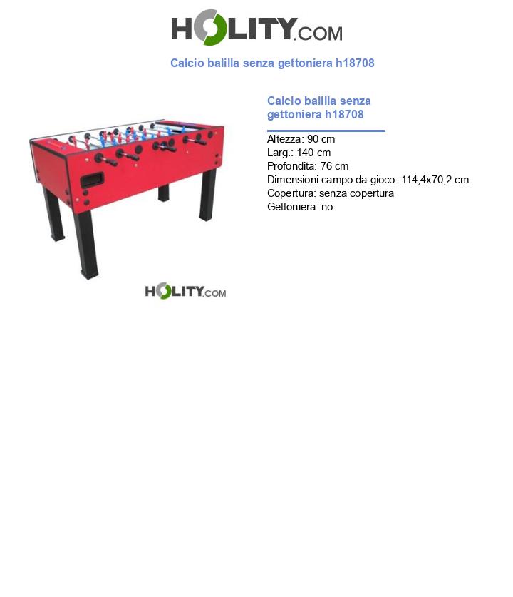 Calcio balilla senza gettoniera h18708