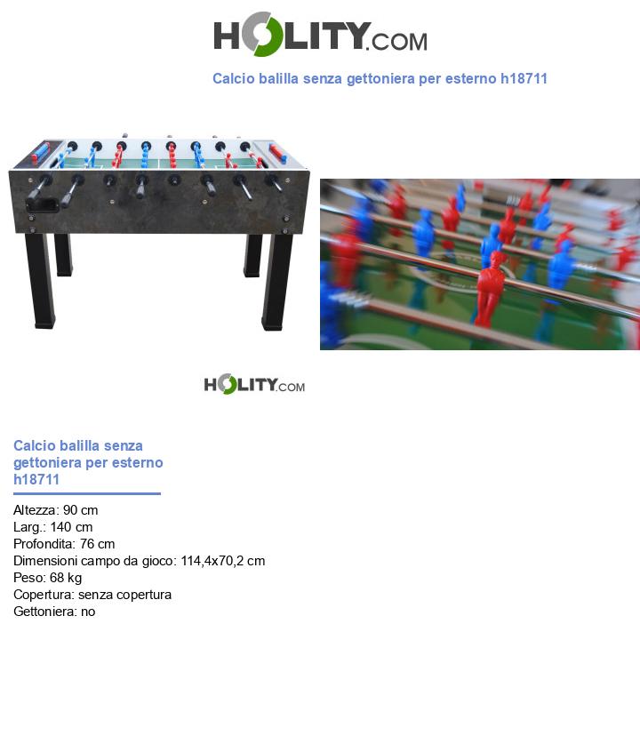 Calcio balilla senza gettoniera per esterno h18711