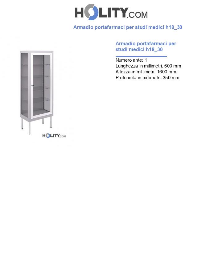 Armadio portafarmaci per studi medici h18_30