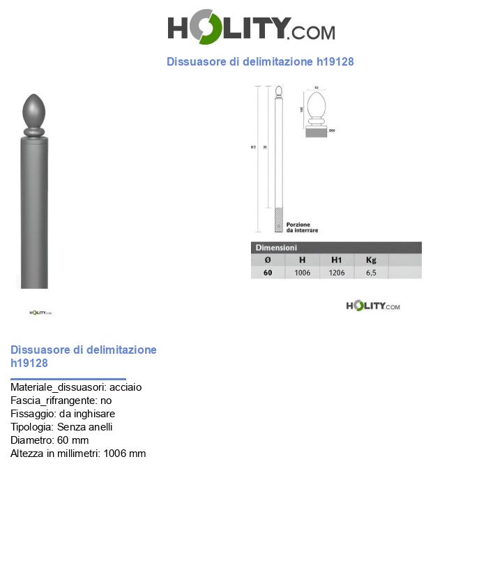 Dissuasore di delimitazione h19128