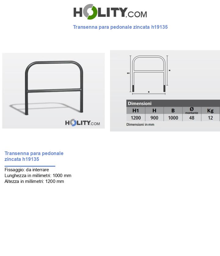 Transenna para pedonale zincata h19135