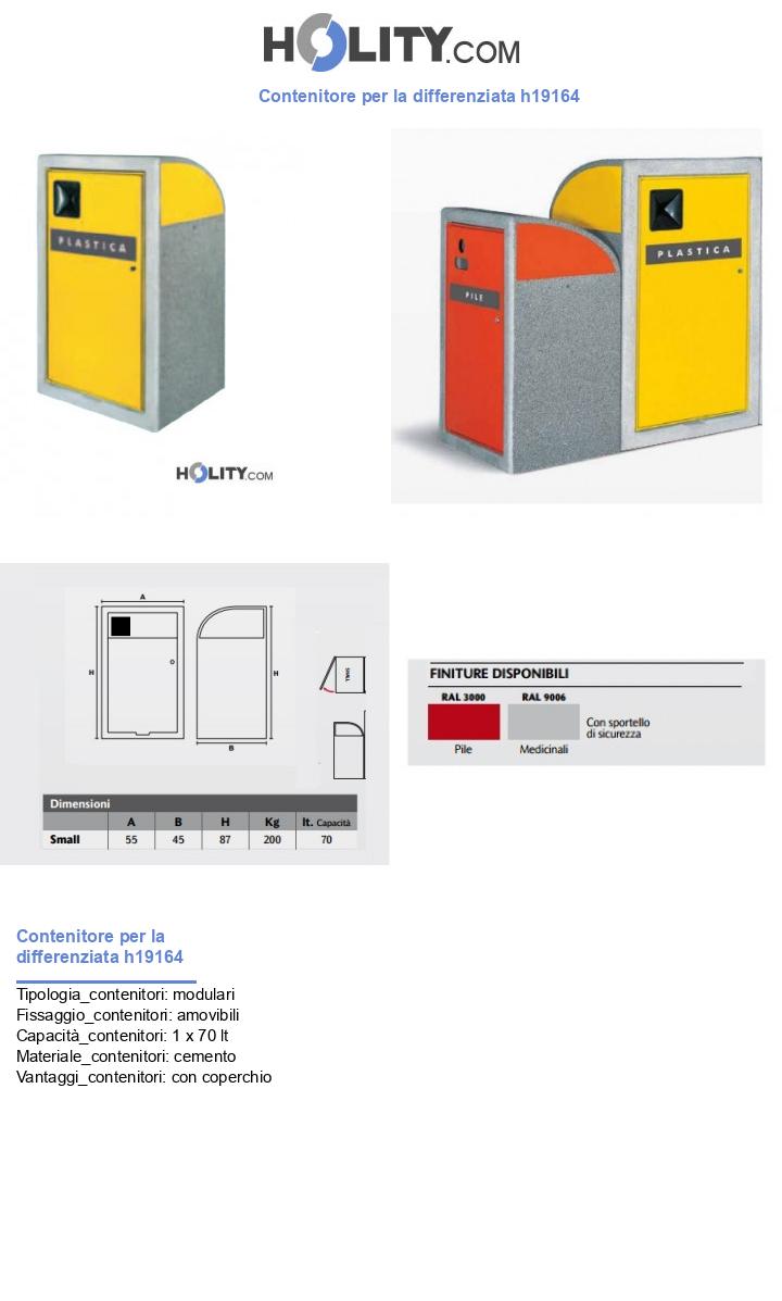 Contenitore per la differenziata h19164