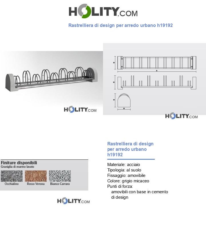 Rastrelliera di design per arredo urbano h19192