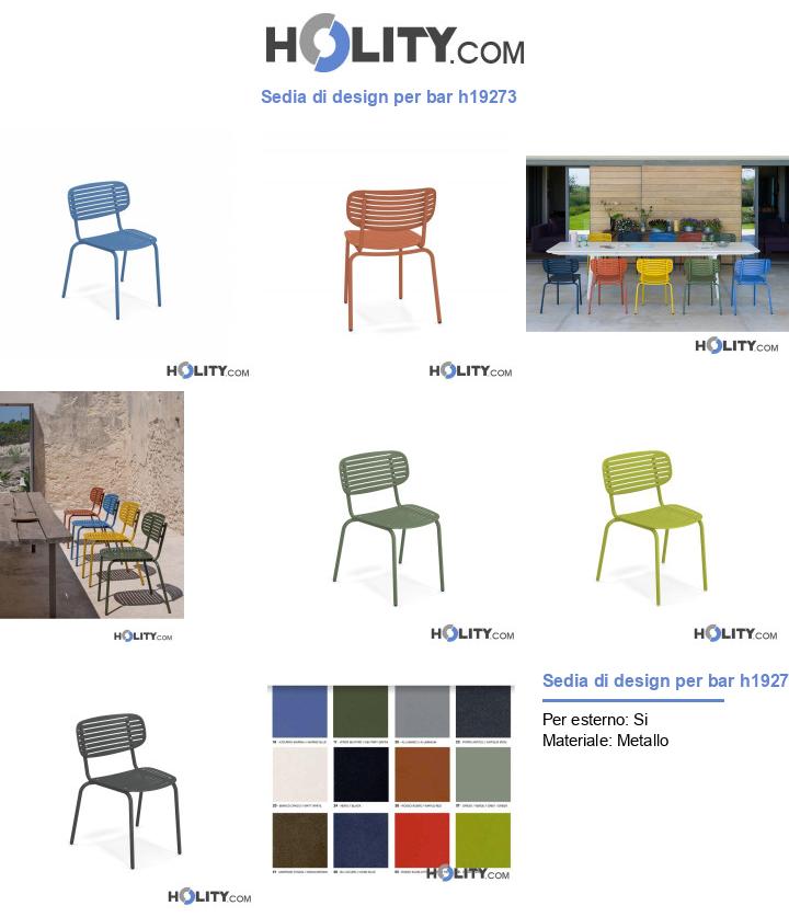 Sedia di design per bar h19273