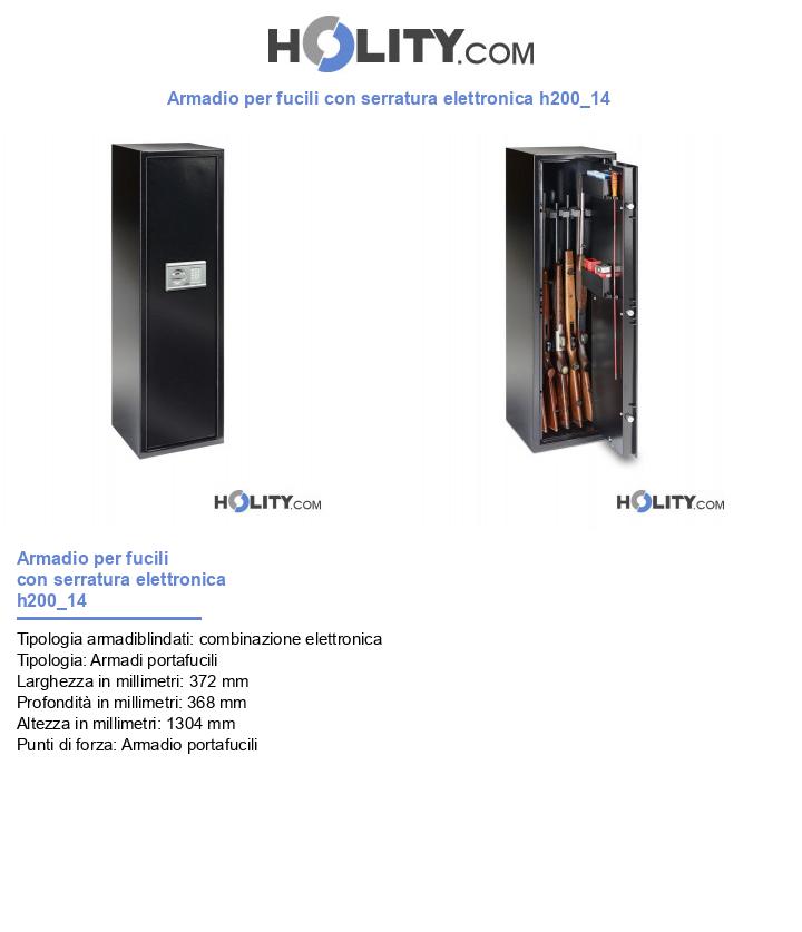 Armadio per fucili con serratura elettronica h200_14
