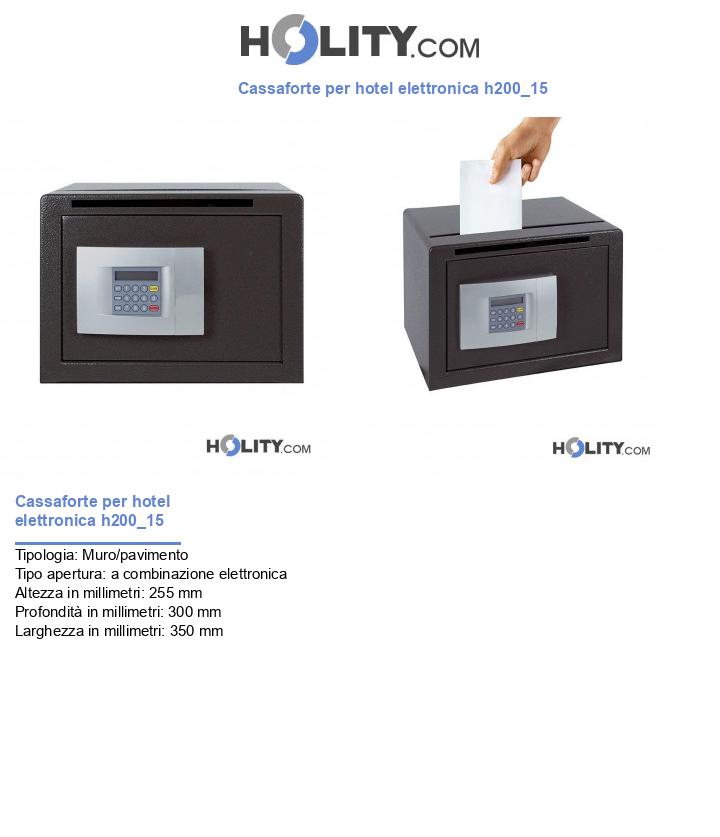 Cassaforte per hotel elettronica h200_15