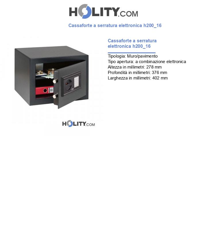 Cassaforte a serratura elettronica h200_16