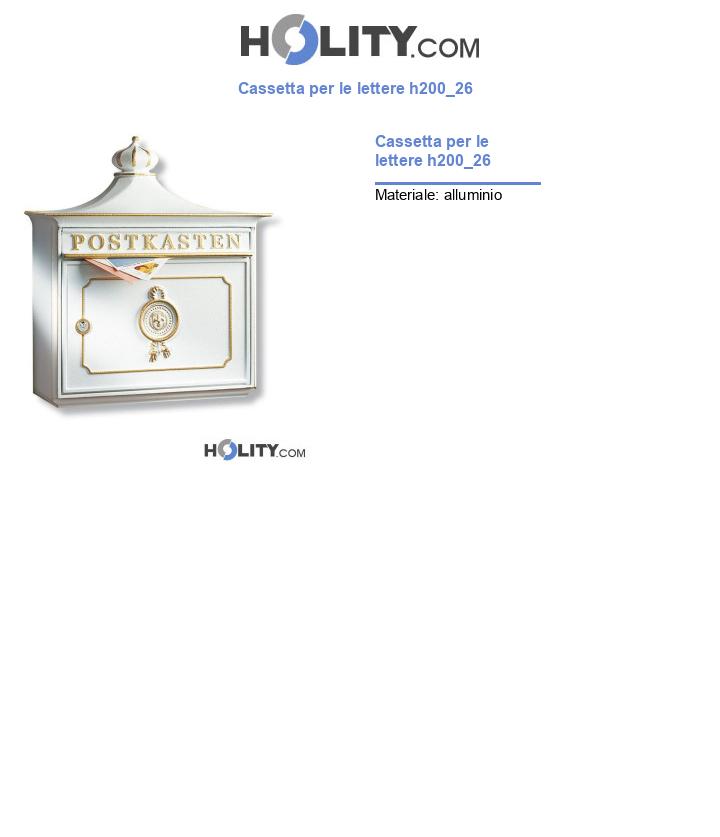 Cassetta per le lettere h200_26