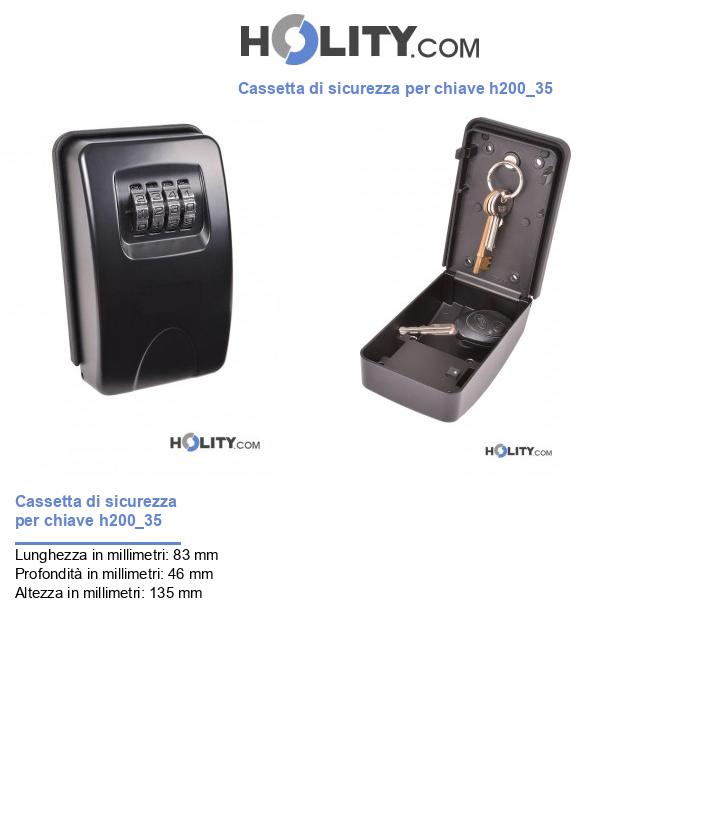Cassetta di sicurezza per chiave h200_35