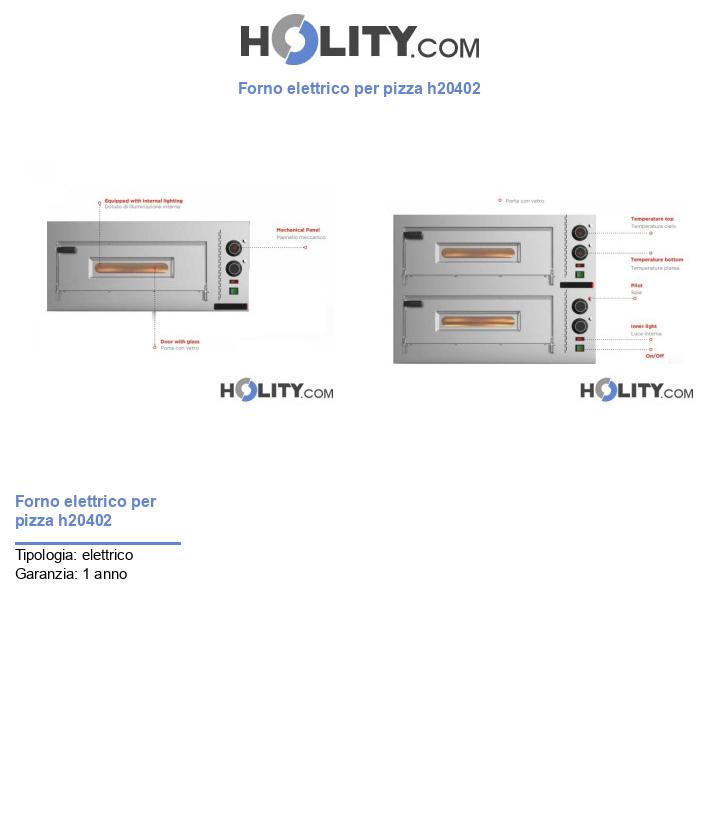 Forno elettrico per pizza h20402