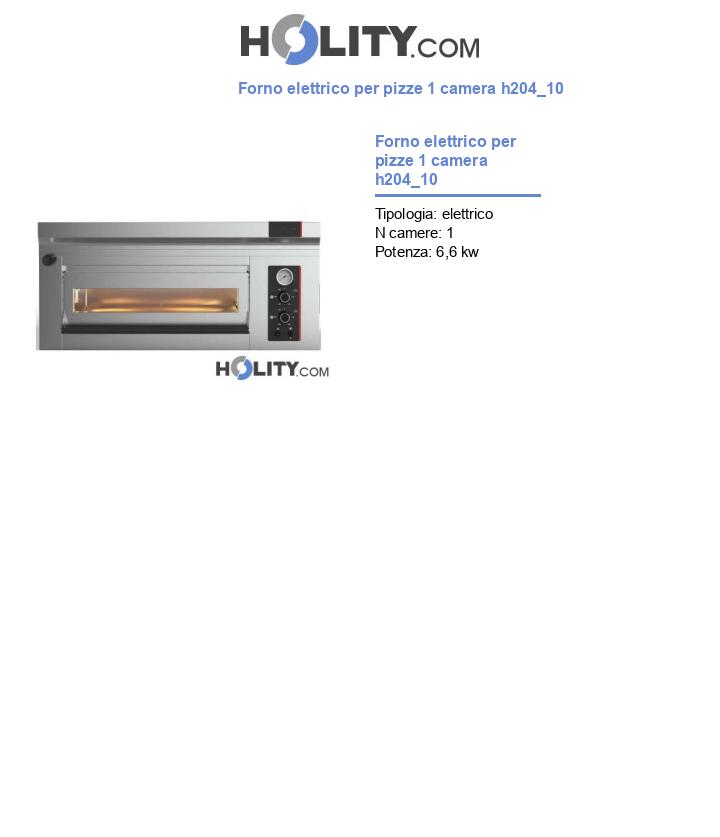 Forno elettrico per pizze 1 camera h204_10