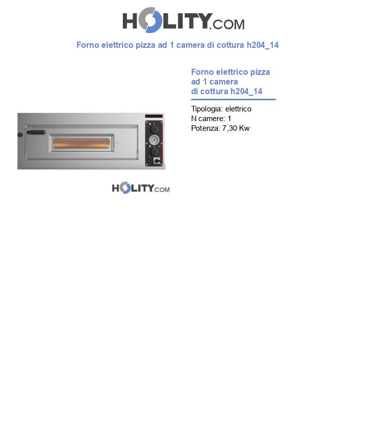 Forno elettrico pizza ad 1 camera di cottura h204_14