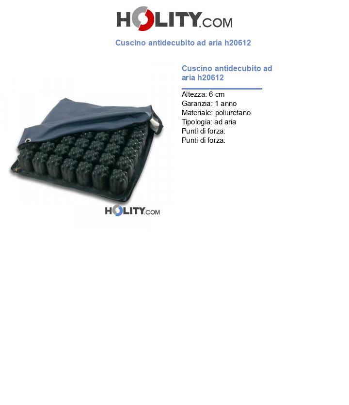 Cuscino antidecubito ad aria h20612
