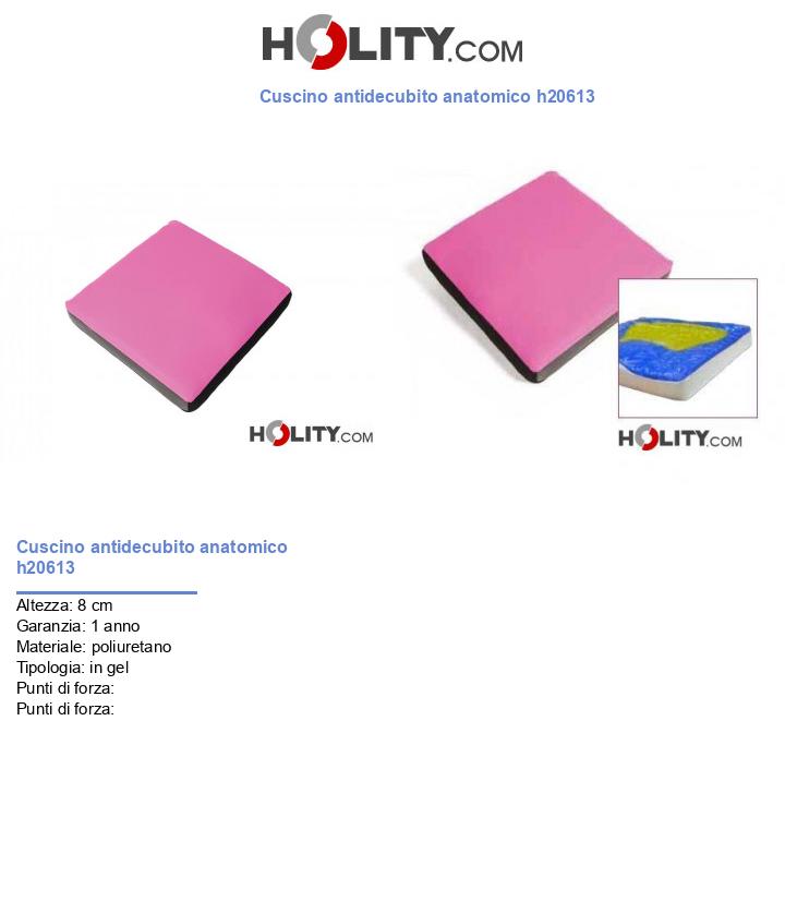Cuscino antidecubito anatomico h20613