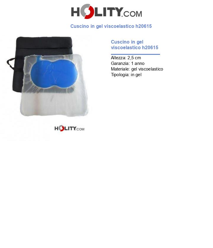Cuscino in gel viscoelastico h20615