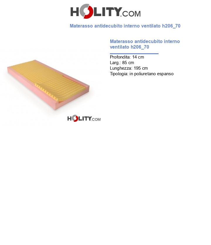 Materasso antidecubito interno ventilato h206_70