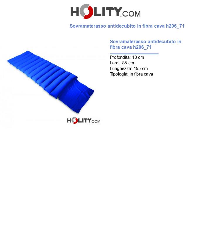 Sovramaterasso antidecubito in fibra cava h206_71
