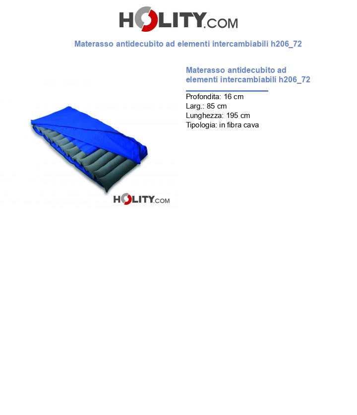 Materasso antidecubito ad elementi intercambiabili h206_72