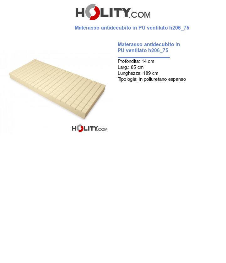 Materasso antidecubito in PU ventilato h206_75