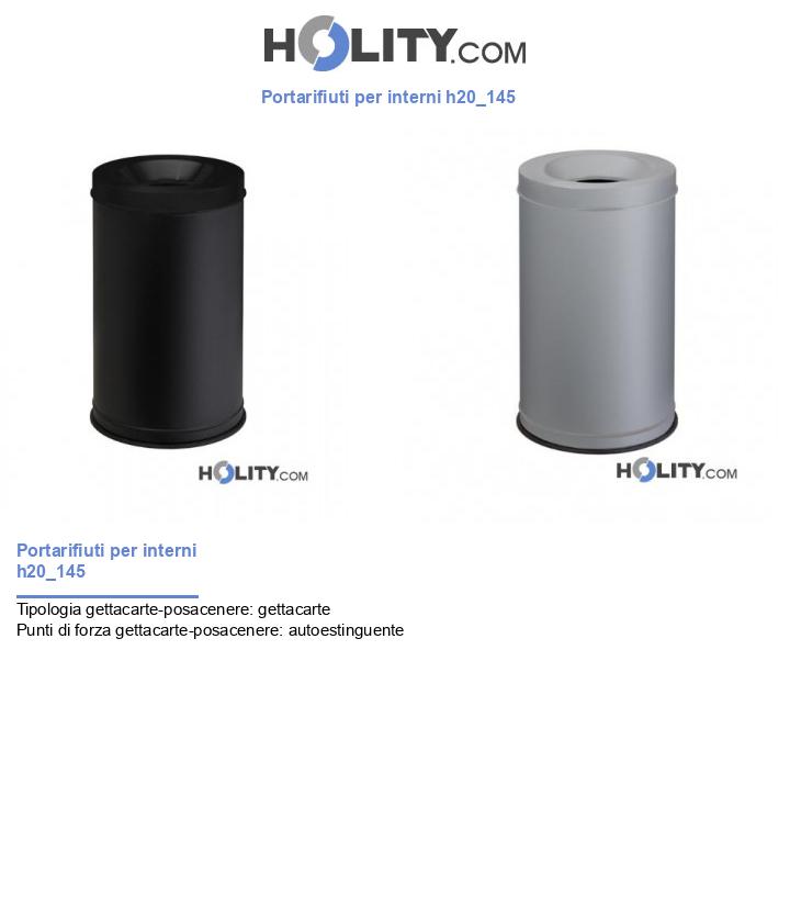 Portarifiuti per interni h20_145