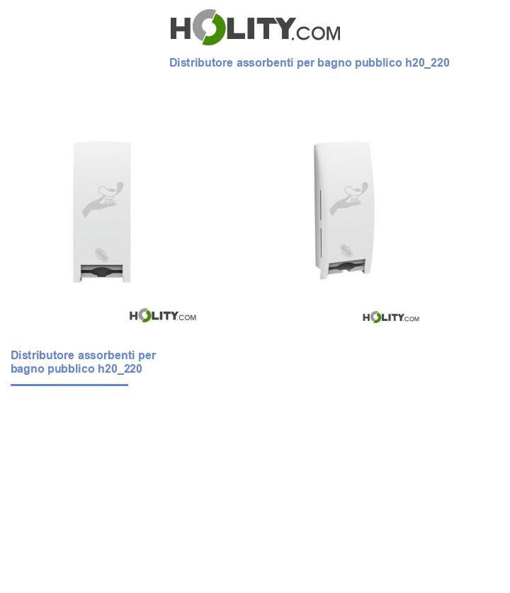 Distributore assorbenti per bagno pubblico h20_220