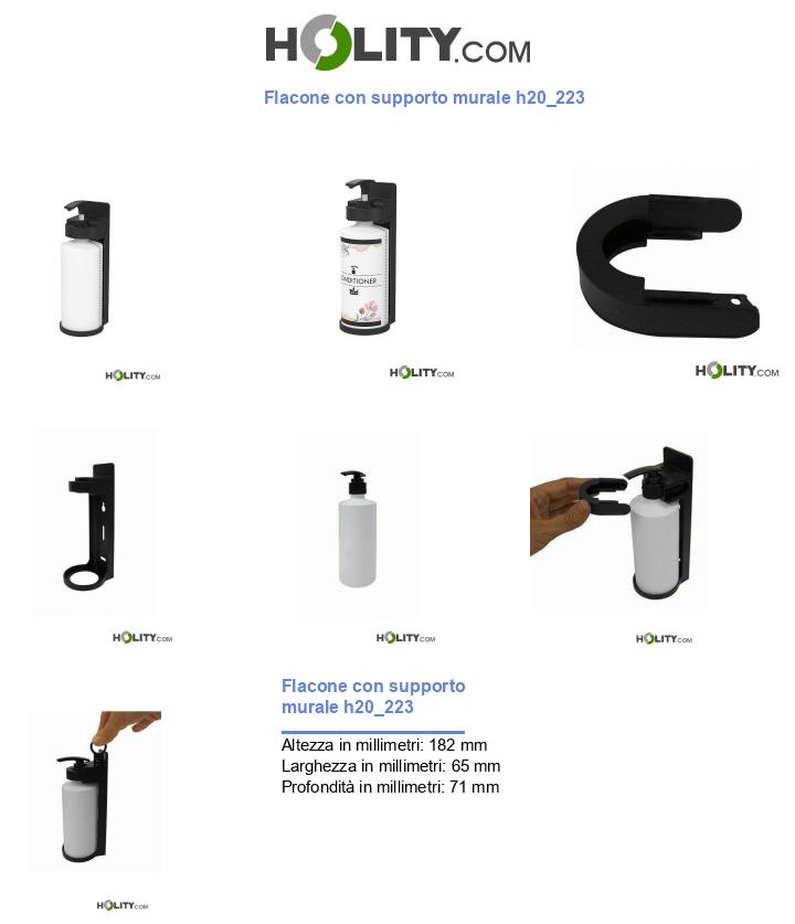 Flacone con supporto murale h20_223