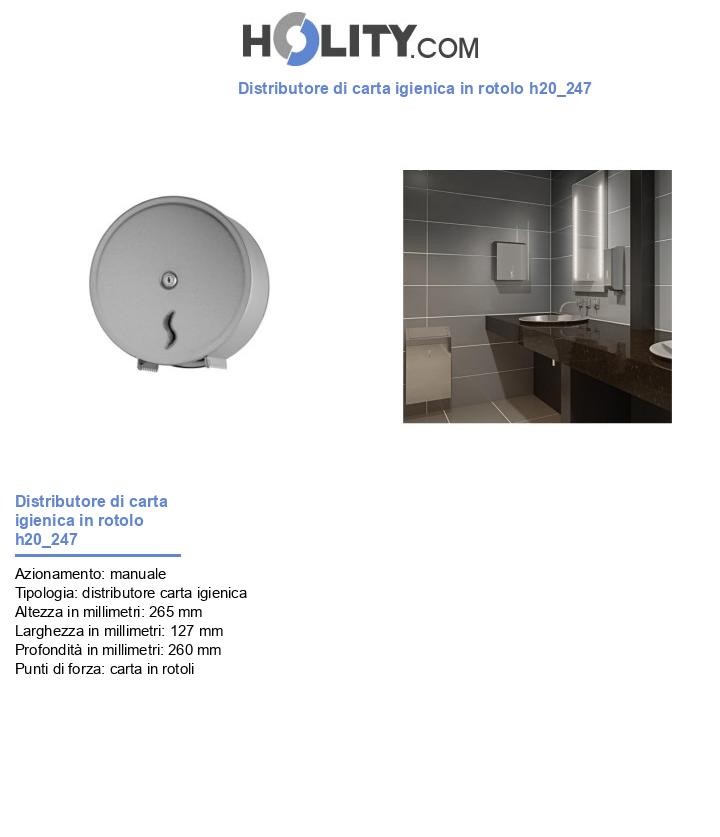 Distributore di carta igienica in rotolo h20_247