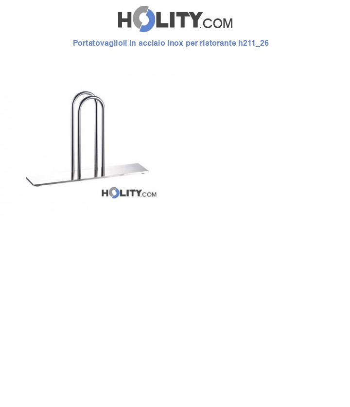 Portatovaglioli in acciaio inox per ristorante h211_26