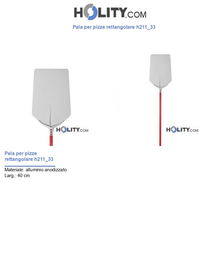 Pala per pizze rettangolare h211_33