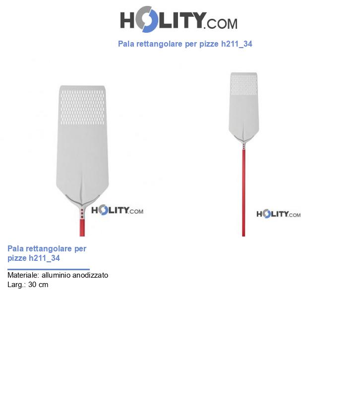 Pala rettangolare per pizze h211_34