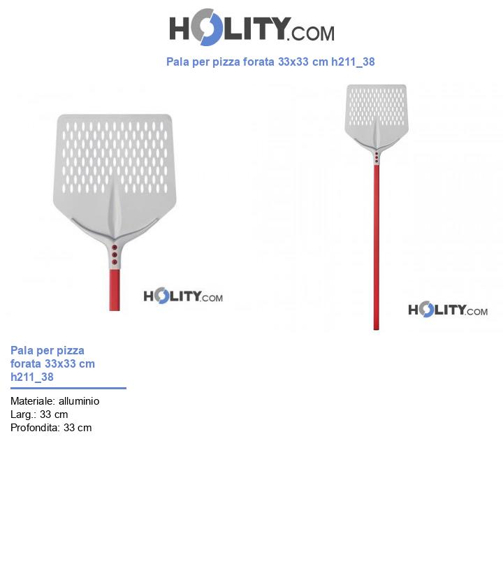 Pala per pizza forata 33x33 cm h211_38