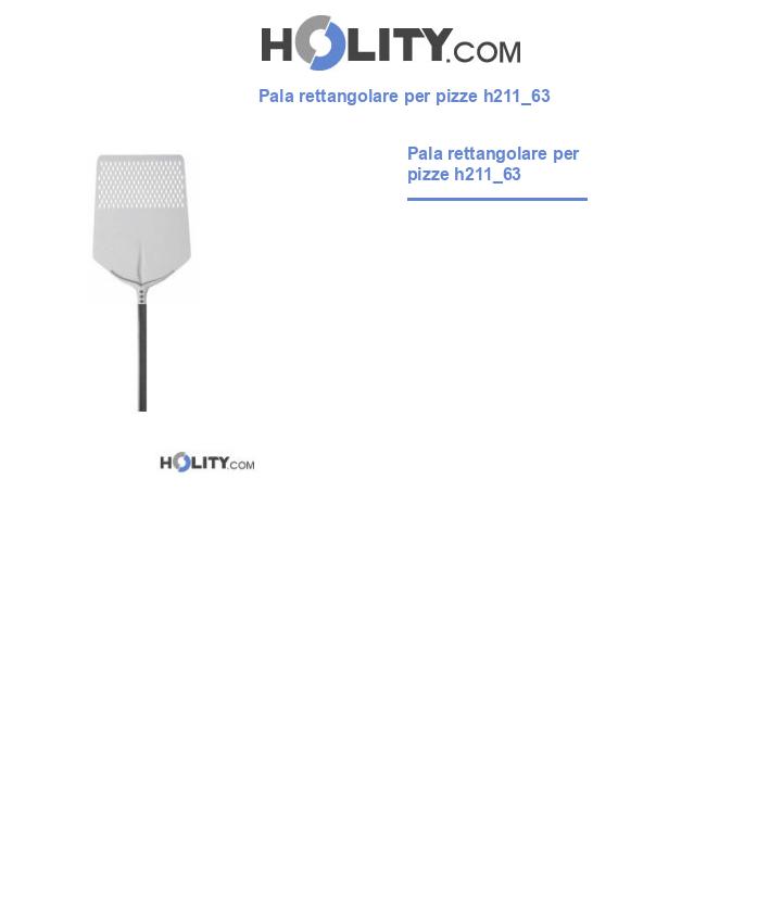 Pala rettangolare per pizze h211_63