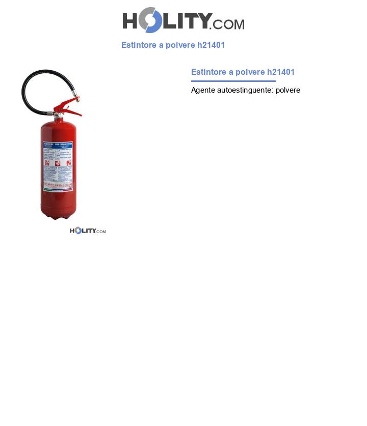 Estintore a polvere h21401