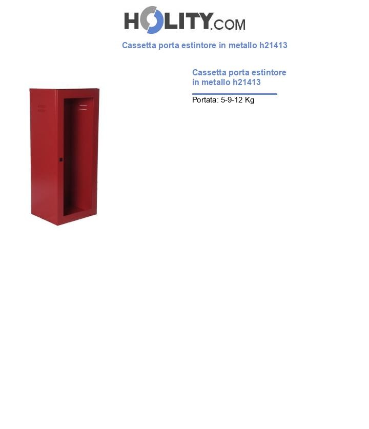 Cassetta porta estintore in metallo h21413
