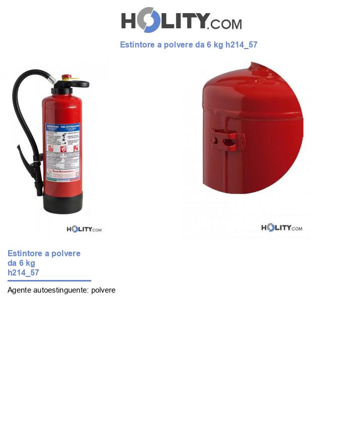 Estintore a polvere da 6 kg h214_57