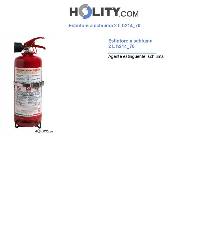 Estintore a schiuma 2 L h214_70